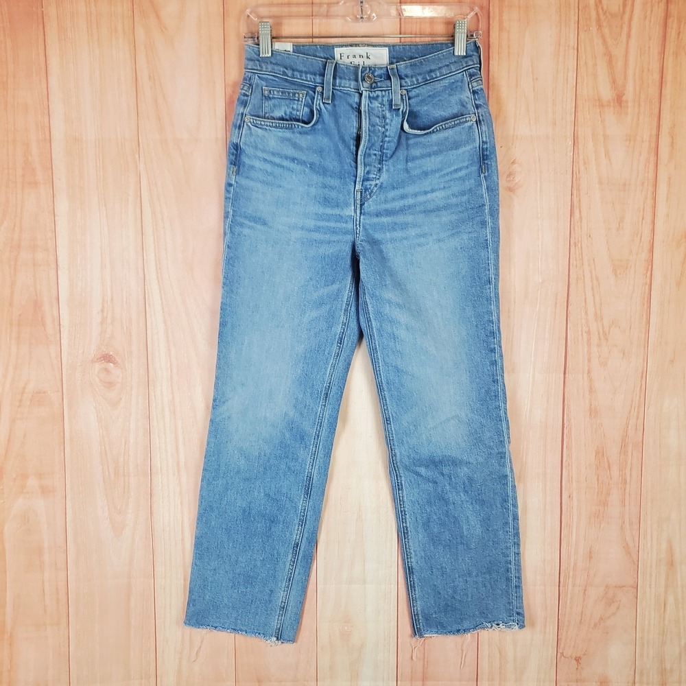 Frank & Eileen Monaghan Womens Jeans 26 Blue Cotton 5-Pocket Design Straight Leg